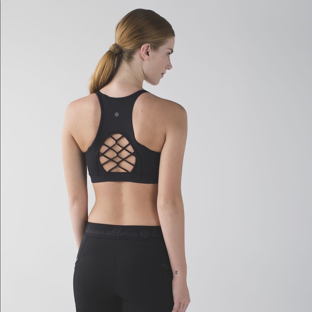 lululemon Sweaty Or Not Bra Black Size 6